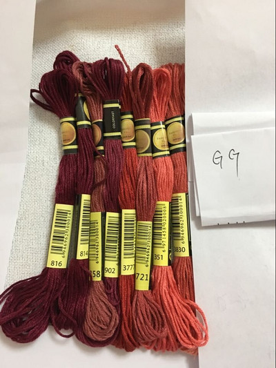 cxc Daugiaspalvis 8 vnt. Panašūs DMC siūlai kryžminio dygsnio medvilnės siuvimo sruogos Siuvinėjimo siūlų siūlų rinkinys „Pasidaryk pats“ siuvimo įrankiai