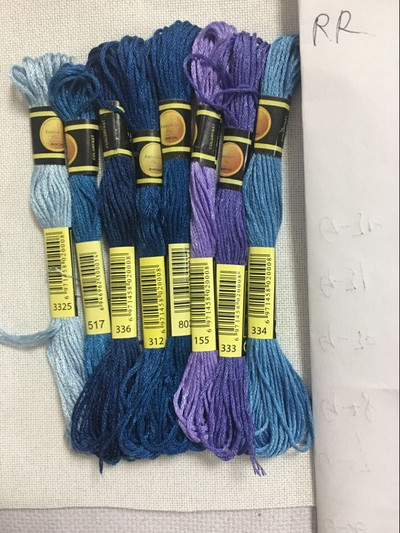 cxc Daugiaspalvis 8 vnt. Panašūs DMC siūlai kryžminio dygsnio medvilnės siuvimo sruogos Siuvinėjimo siūlų siūlų rinkinys „Pasidaryk pats“ siuvimo įrankiai