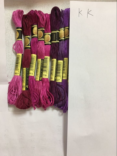 cxc Daugiaspalvis 8 vnt. Panašūs DMC siūlai kryžminio dygsnio medvilnės siuvimo sruogos Siuvinėjimo siūlų siūlų rinkinys „Pasidaryk pats“ siuvimo įrankiai