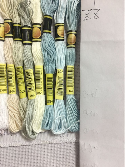 cxc Daugiaspalvis 8 vnt. Panašūs DMC siūlai kryžminio dygsnio medvilnės siuvimo sruogos Siuvinėjimo siūlų siūlų rinkinys „Pasidaryk pats“ siuvimo įrankiai