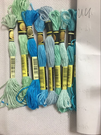 cxc Daugiaspalvis 8 vnt. Panašūs DMC siūlai kryžminio dygsnio medvilnės siuvimo sruogos Siuvinėjimo siūlų siūlų rinkinys „Pasidaryk pats“ siuvimo įrankiai