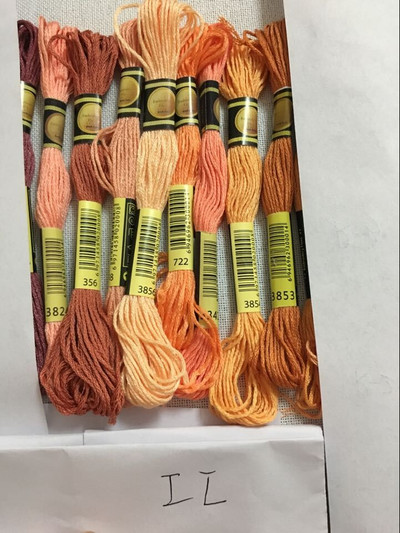 cxc Daugiaspalvis 8 vnt. Panašūs DMC siūlai kryžminio dygsnio medvilnės siuvimo sruogos Siuvinėjimo siūlų siūlų rinkinys „Pasidaryk pats“ siuvimo įrankiai