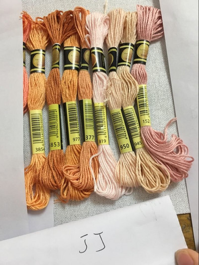 cxc Daugiaspalvis 8 vnt. Panašūs DMC siūlai kryžminio dygsnio medvilnės siuvimo sruogos Siuvinėjimo siūlų siūlų rinkinys „Pasidaryk pats“ siuvimo įrankiai