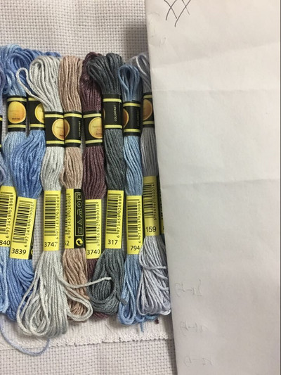 cxc Daugiaspalvis 8 vnt. Panašūs DMC siūlai kryžminio dygsnio medvilnės siuvimo sruogos Siuvinėjimo siūlų siūlų rinkinys „Pasidaryk pats“ siuvimo įrankiai