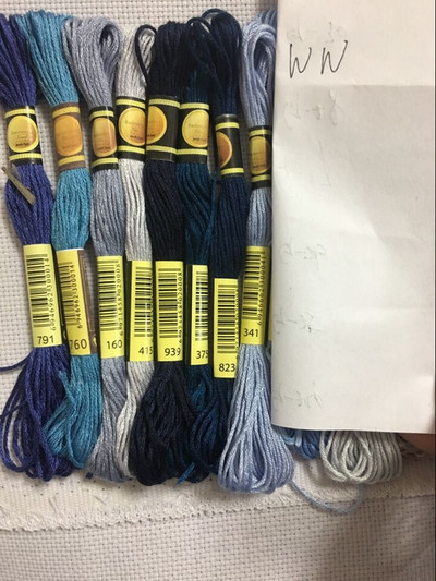 cxc Daugiaspalvis 8 vnt. Panašūs DMC siūlai kryžminio dygsnio medvilnės siuvimo sruogos Siuvinėjimo siūlų siūlų rinkinys „Pasidaryk pats“ siuvimo įrankiai