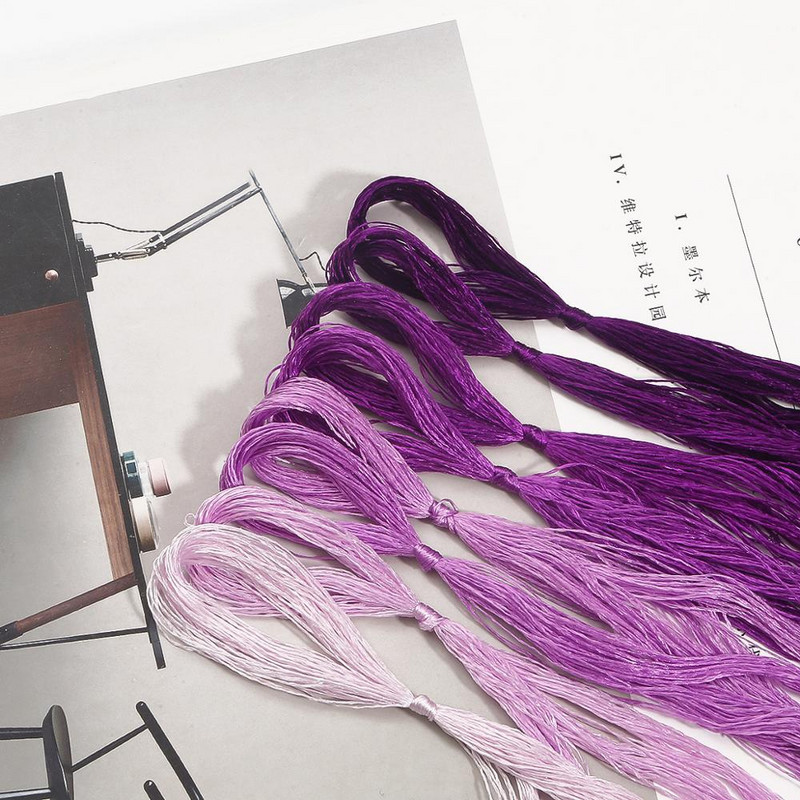 7-8 τμχ/σακούλα Κέντημα μεταξωτό 100% Κλωστή από μετάξι Σπείρα Κέντημα Μικρά ραβδιά Κεντήματος Χεριού Κέντημα Σταυροβελονιά 20μ/τεμ