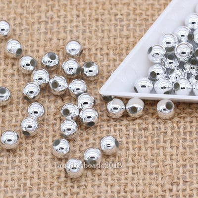 4/6/8/mm Πολλά χρώματα Ακρυλικές Χάντρες Αποστάτης Απομίμηση Πέρλες Στρογγυλές Χαλαρές Χάντρες για Κατασκευή κοσμημάτων Χάντρες με Πέρλες Ενδυμάτων