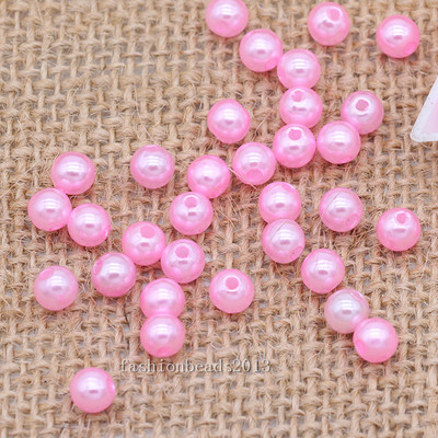 4/6/8/mm Πολλά χρώματα Ακρυλικές Χάντρες Αποστάτης Απομίμηση Πέρλες Στρογγυλές Χαλαρές Χάντρες για Κατασκευή κοσμημάτων Χάντρες με Πέρλες Ενδυμάτων