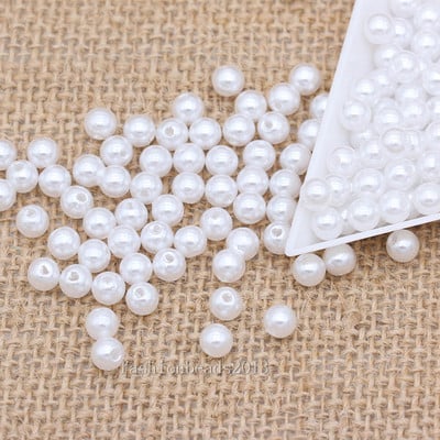 4/6/8/mm Πολλά χρώματα Ακρυλικές Χάντρες Αποστάτης Απομίμηση Πέρλες Στρογγυλές Χαλαρές Χάντρες για Κατασκευή κοσμημάτων Χάντρες με Πέρλες Ενδυμάτων