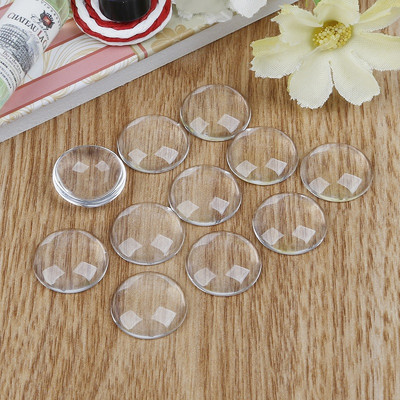 Τελευταία σχεδίαση 8-30mm Διαφανείς στρογγυλοί Cabochon Clear Epoxy Circles For Craft Jewelry Αξεσουάρ φορέματος 10-50 τμχ/Παρτίδα