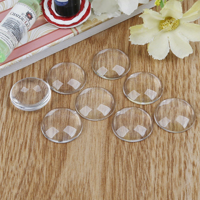 Τελευταία σχεδίαση 8-30mm Διαφανείς στρογγυλοί Cabochon Clear Epoxy Circles For Craft Jewelry Αξεσουάρ φορέματος 10-50 τμχ/Παρτίδα