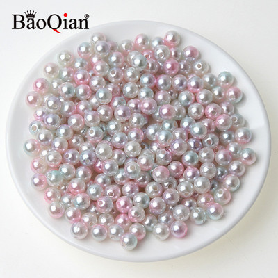 100 τμχ 8 χιλιοστά Στρογγυλές απομιμήσεις ABS μαργαριταρένιες χάντρες για διακόσμηση Λεύκωμα DIY Ραπτική χειροτεχνία Ενδύματα Beadwork Προμήθειες