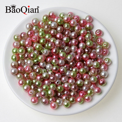 100 τμχ 8 χιλιοστά Στρογγυλές απομιμήσεις ABS μαργαριταρένιες χάντρες για διακόσμηση Λεύκωμα DIY Ραπτική χειροτεχνία Ενδύματα Beadwork Προμήθειες