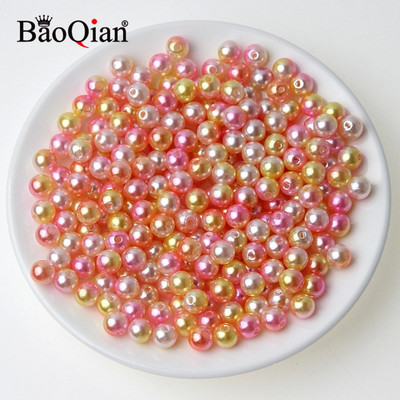 100 τμχ 8 χιλιοστά Στρογγυλές απομιμήσεις ABS μαργαριταρένιες χάντρες για διακόσμηση Λεύκωμα DIY Ραπτική χειροτεχνία Ενδύματα Beadwork Προμήθειες
