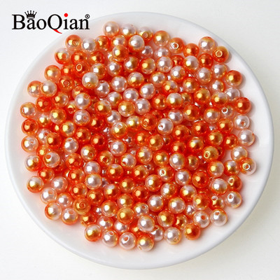 100 τμχ 8 χιλιοστά Στρογγυλές απομιμήσεις ABS μαργαριταρένιες χάντρες για διακόσμηση Λεύκωμα DIY Ραπτική χειροτεχνία Ενδύματα Beadwork Προμήθειες