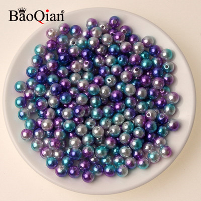 100 τμχ 8 χιλιοστά Στρογγυλές απομιμήσεις ABS μαργαριταρένιες χάντρες για διακόσμηση Λεύκωμα DIY Ραπτική χειροτεχνία Ενδύματα Beadwork Προμήθειες