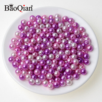 100 τμχ 8 χιλιοστά Στρογγυλές απομιμήσεις ABS μαργαριταρένιες χάντρες για διακόσμηση Λεύκωμα DIY Ραπτική χειροτεχνία Ενδύματα Beadwork Προμήθειες