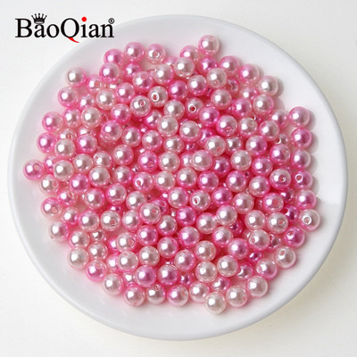 100 τμχ 8 χιλιοστά Στρογγυλές απομιμήσεις ABS μαργαριταρένιες χάντρες για διακόσμηση Λεύκωμα DIY Ραπτική χειροτεχνία Ενδύματα Beadwork Προμήθειες