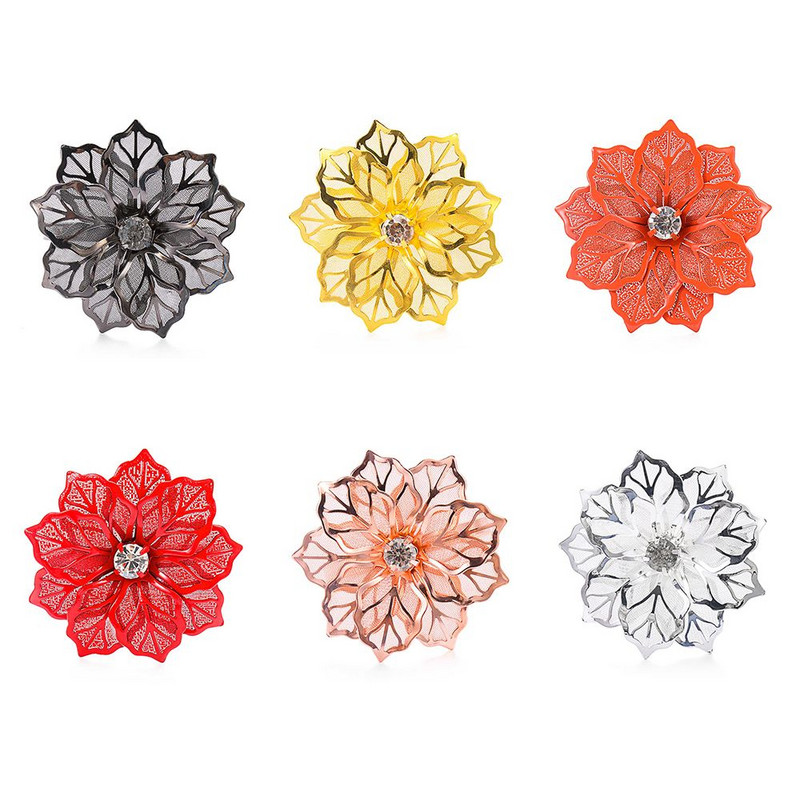 1/6 vnt tuščiaviduriai krištoliniai gėlių servetėlių žiedai virtuvės vakarėliui viešbučiui rankšluosčių laikiklis Kalėdų servetėlių sagčių stalo dekoravimas išmanusis namas