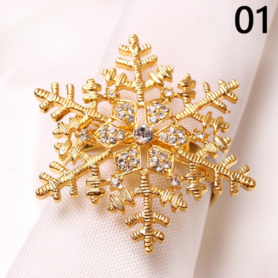 Ziemassvētku salvešu gredzenu turētāji metāla Ziemassvētku vainaga zvans aļņa Ziemassvētku vecīša salvešu turētāji gredzens kāzu banketu viesnīcas vakariņu galda dekors