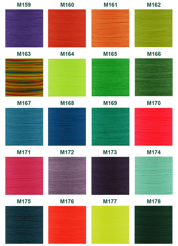 1 vnt. 0,35 mm / 0,45 mm / 0,55 mm odinis vaškuotas siūlas, skirtas rankiniam susiuvimo siūlui plokščia vaškuota siuvimo linija