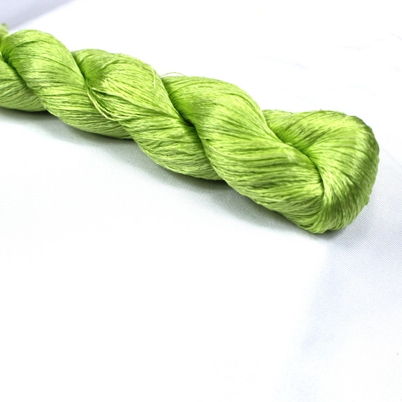 1 vnt 100 % šilko siūlų siuvinėjimas rankomis siuvinėjimas kryželiu 400 m šilko siuvinėjimo siūlai / / Lapų siuvinėjimas / žalia serija