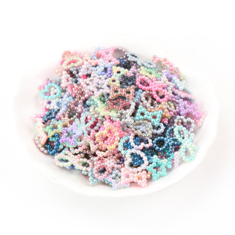 Mixed Cute Haft Star Bowknot Pearl Decoration Crafts Flatback Cabochon Embellishments For Scrapbooking Kawaii DIY αξεσουάρ