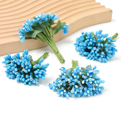 Mini kunstlilled tolmukad võltslilled kodukaunistuseks Pulmakaunistus Pruudi kimp Vanik Lilled Seinale kingitus Aksessuaarid