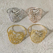 4 gab. Salvešu gredzeni, ar rokām darināti dzirksti salvešu gredzeni Salvešu turētāji Ramadāna dekorēšanai 2023. gada EID Mubaraka banketu festivāla dekori