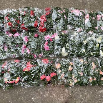33 цветни глави / партиди от копринени рози, бръшлян, зелени листа, използвани за семейна сватбена украса, фалшиви листа направи си сам висящ венец ар