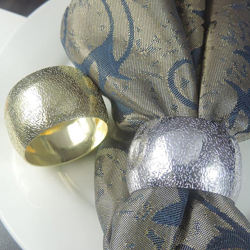 6GAB Salvešu Gredzeni Kāzu ballītes Hotel Serviette Salvete Sprādze Salvešu Turētājs Galda dekors