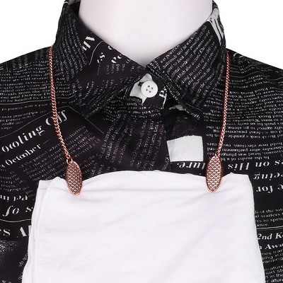 Κλιπ αλυσίδας χαρτοπετσέτας Ρετρό Κομψό Protable Πετσέτα Μεταλλική Ποδιά Κλιπ για ηλικιωμένα Ενήλικα Μωρά Κρατήστε την χαρτοπετσέτα με ασφάλεια