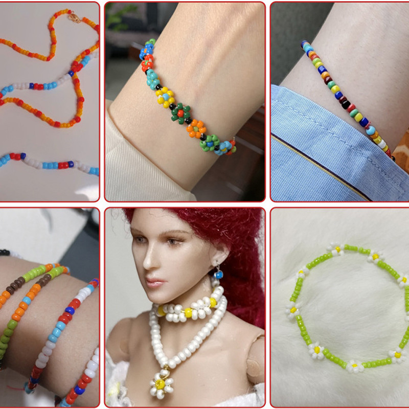 20 g japāņu stikla pērlītes 2,0 mm neregulāras vairāku krāsu apaļas, vaļīgas stikla krelles, kas paredzētas DIY roku darbs ar adatām, šūšana