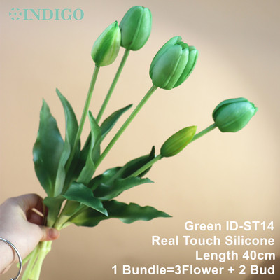 Silikona tulpju (3 ziedi + 2 pumpuri) pušķis Real Touch augstas kvalitātes 27 krāsu Calla mājas dekorēšana mākslīgo ziedu kāzas INDIGO