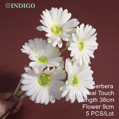 Silikona tulpju (3 ziedi + 2 pumpuri) pušķis Real Touch augstas kvalitātes 27 krāsu Calla mājas dekorēšana mākslīgo ziedu kāzas INDIGO