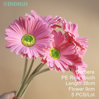 Silikona tulpju (3 ziedi + 2 pumpuri) pušķis Real Touch augstas kvalitātes 27 krāsu Calla mājas dekorēšana mākslīgo ziedu kāzas INDIGO