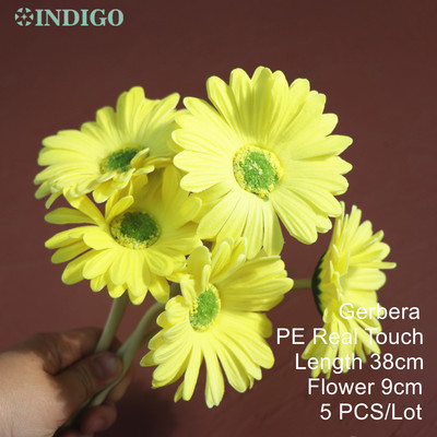 Silikona tulpju (3 ziedi + 2 pumpuri) pušķis Real Touch augstas kvalitātes 27 krāsu Calla mājas dekorēšana mākslīgo ziedu kāzas INDIGO