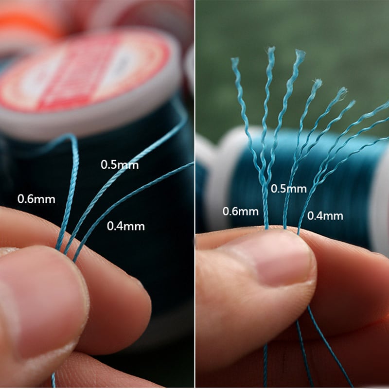 Vahatatud polüesternöörist vahaga kaetud stringid veekindel ümmargune vahaga kaetud niit punutud käevõrude jaoks DIY 0,4 mm-0,5 mm-0,6 mm 22 värvi