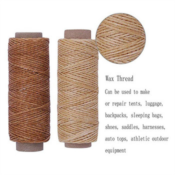 MIUSIE Colorful 150D 12/30/50M Leather Sewing Waxed Thread Leather Craft DIY Swing Stittching Κλωστή για ραπτική Δερμάτινη