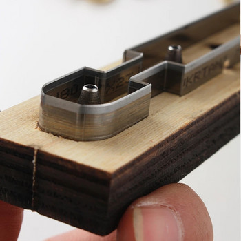 Δημιουργικό πρότυπο μενταγιόν με ξύλινο μπρελόκ, χειροποίητο πρότυπο κρεμαστό δερμάτινο εργαλείο κοπής καλουπιών με στένσιλ με μπρελόκ Εργαλεία χειροτεχνίας