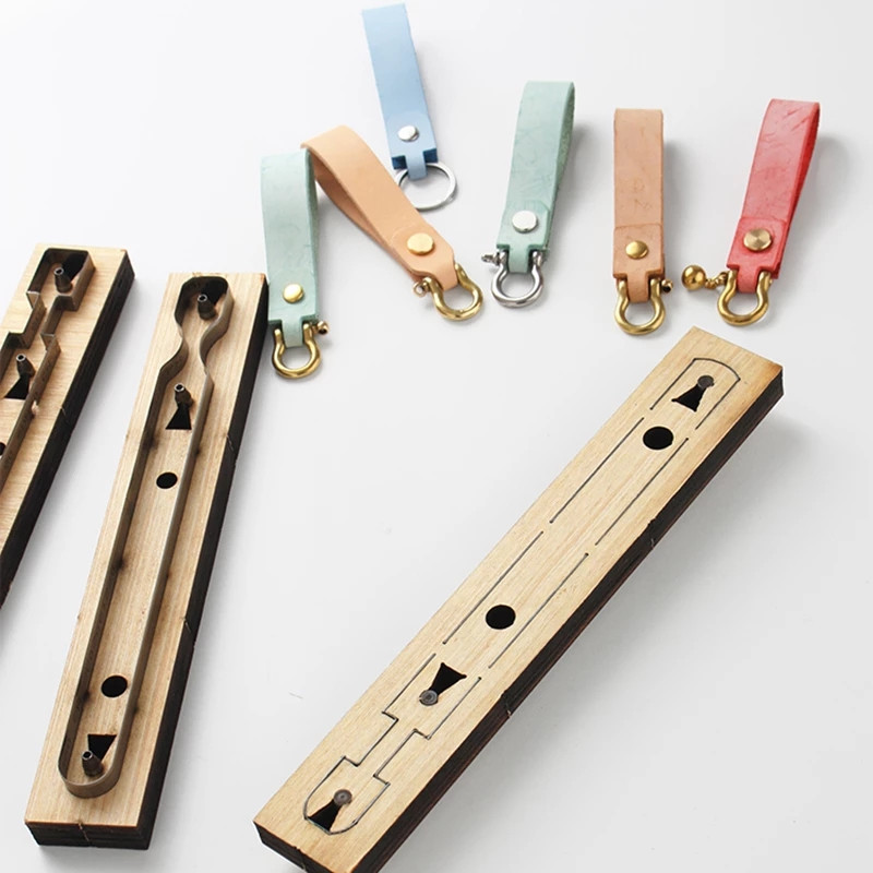 Radošs atslēgu piekariņš koka štancēšanas die Rokdarbu kulonu veidne DIY ādas rīks griešanas veidne atslēgu piekariņš trafarets amatniecības rīki