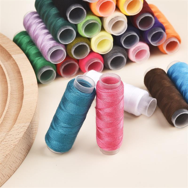 130 metrų siuvimo siūlai mažos ašies 402 rankų siūlai, spalvoti poliesterio siuvinėjimo ritė, pasidaryk pats, namų apyvokos rankdarbių priedai