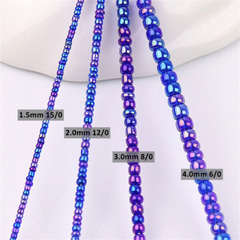 Πολλαπλών μεγεθών 1,5-4mm Γυάλινες Χάντρες Ρυζιού Magic Color Διαφανές απομίμηση Nissan Color Scattered Beads Αξεσουάρ με φούντες με χάντρες DIY