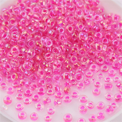 Daudzizmēru 1,5–4 mm stikla rīsu krelles burvju krāsas caurspīdīgas imitācijas Nissan krāsu izkaisītas krelles, kas izgatavotas ar savām rokām, pušķu aksesuāri