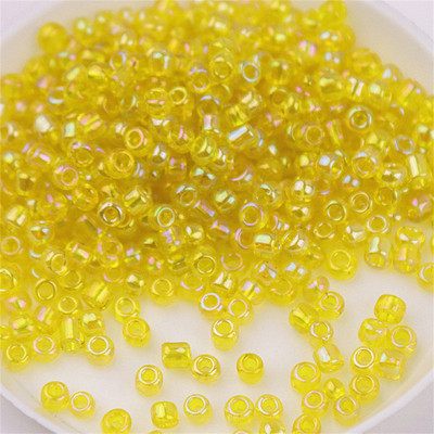 Daudzizmēru 1,5–4 mm stikla rīsu krelles burvju krāsas caurspīdīgas imitācijas Nissan krāsu izkaisītas krelles, kas izgatavotas ar savām rokām, pušķu aksesuāri