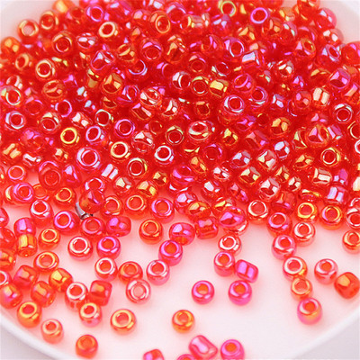 Daudzizmēru 1,5–4 mm stikla rīsu krelles burvju krāsas caurspīdīgas imitācijas Nissan krāsu izkaisītas krelles, kas izgatavotas ar savām rokām, pušķu aksesuāri