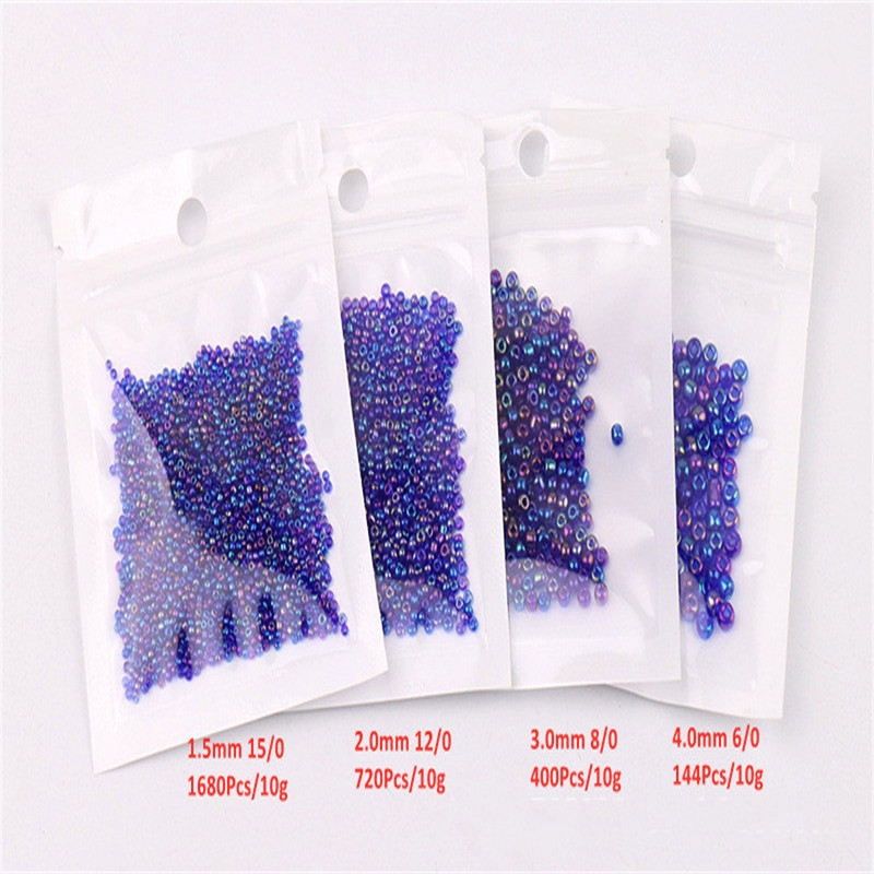 Daudzizmēru 1,5–4 mm stikla rīsu krelles burvju krāsas caurspīdīgas imitācijas Nissan krāsu izkaisītas krelles, kas izgatavotas ar savām rokām, pušķu aksesuāri