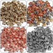 50 υπολογιστές/συσκευασία CCB επιμεταλλωμένο μεταλλικό χρώμα-μικρή τρύπα με πεντάκτινα αστέρια με χάντρες diy βραχιόλι με χάντρες κοσμήματα χονδρικής