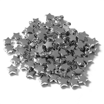 50 υπολογιστές/συσκευασία CCB επιμεταλλωμένο μεταλλικό χρώμα-μικρή τρύπα με πεντάκτινα αστέρια με χάντρες diy βραχιόλι με χάντρες κοσμήματα χονδρικής