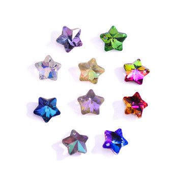 6432 Звездни висулки Австрийски кристални мъниста Разхлабени планински кристали Талисмани Стъклени камъни в цвят на дъгата за изработка на бижута Направи си сам